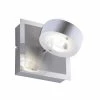 Leuchten Direkt 2-flammige LED Wandleuchte silber, Up & Downlight, Fernbedienung CCT