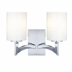 Searchlight 2-flammige Wandleuchte Gina - Chrom