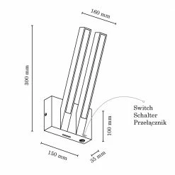 Spot-Light 2-flammige Wandleuchte Linus Wall Out aus Holz -Wandleuchten Verkaufsladen 2flammige wandleuchte linus wall 1375592 spotlight