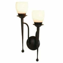 Menzel 2-flg. Wandleuchte links - Glas Opal oder Scavo wählbar