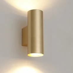 Trio Up and down Wandleuchte Cleo goldfarbig in rund oder eckig -Wandleuchten Verkaufsladen and down wandleuchte cleo 12917905 trio 206400279