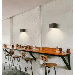 Fischer & Honsel Up and Downlight LED Wandleuchte matt eckige Wandlampe schwarz gold 10 x 8 cm 7 Fischer & Honsel Up and Downlight LED Wandleuchte matt eckige Wandlampe schwarz gold 10 x 8 cm -Wandleuchten Verkaufsladen and downlight led wandleuchte 30342bMilieu fischerhonsel 30342