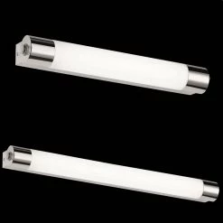 Trio Badleuchte mit Steckdose IP44 in Chrom