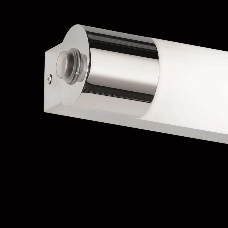 Trio Badleuchte mit Steckdose IP44 in Chrom 2 Trio Badleuchte mit Steckdose IP44 in Chrom – Bild 2