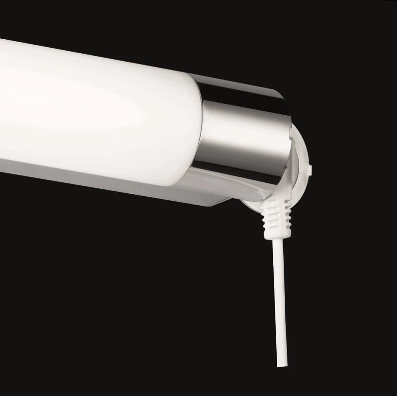 Trio Badleuchte mit Steckdose IP44 in Chrom 3 Trio Badleuchte mit Steckdose IP44 in Chrom – Bild 3