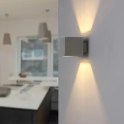 LHG Lights Beton Wandleuchte Block - inklusive LED Leuchtmittel 5W -Wandleuchten Verkaufsladen beton wandleuchte blockinklusive led 1316058 lhg 131605