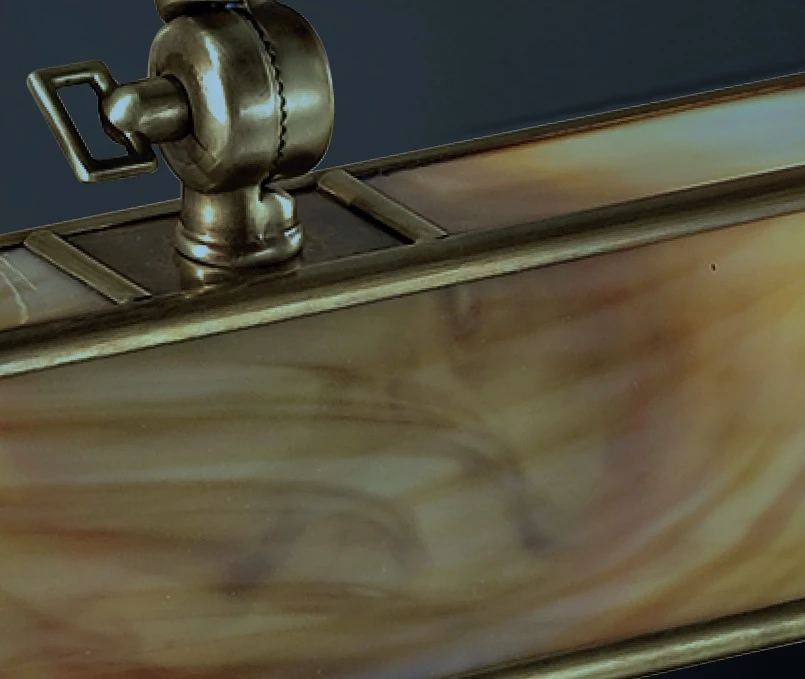 Cremasco Illuminazione Bilderleuchte Wandschild in 24 Karat vergoldet, Messing oder Chrom, wählbar mit grünem, weißem oder beigefarbenem Glas 2 Cremasco Illuminazione Bilderleuchte Wandschild in 24 Karat vergoldet, Messing oder Chrom, wählbar mit grünem, weißem oder beigefarbenem Glas – Bild 2