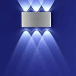 B-Leuchten LED Wandleuchte Stream Aluminium gebürstet -Wandleuchten Verkaufsladen bleuchten led wandleuchte streamaluminium 753731 bleuchten 40088605