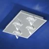 B-Leuchten LED-Wand-/Deckenleuchte Kristall Chrom