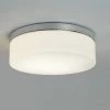 Illumina Astro Lighting Deckenleuchte, Badezimmerleuchte, rund, Chrom, Opalglas, D=28cm