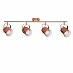 Spot-Light Deckenstrahler Inga Kupfer, vier Spots