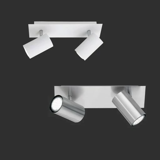 Trio Deckenstrahler mit schwenkbaren Schirmen, 2-flg. zwei Farben -Wandleuchten Verkaufsladen deckenstrahler mit schwenkbaren schirmen2flgzwei M90870 trio