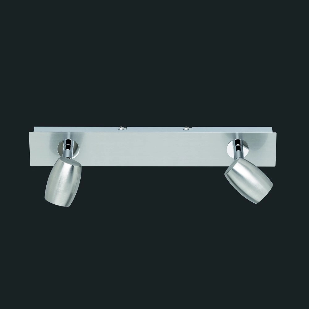 Trio Deckenstrahler in Nickel-matt - 2-flammig 1 Trio Deckenstrahler in Nickel-matt - 2-flammig