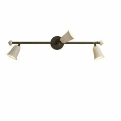 Menzel Deckenstrahler Provence mit Keramikschirm - 3-flg.