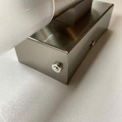 Fischer & Honsel dimmbare Up and Downlight LED Wandleuchte mit CCT-Lichtfarbsteuerung satiniert 2-flammige Wandlampe mit Schalter nickel 7 x 29 cm -Wandleuchten Verkaufsladen dimmbare and downlight led 30295bdetailschalter fischerhonsel 30295