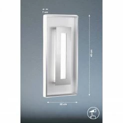 Fischer & Honsel Stufenlos dimmbare LED Wandleuchte satiniert mit Tastdimmer in 2 Farben -Wandleuchten Verkaufsladen dimmbare led wandleuchte aus 30053V fischerhonsel 30053