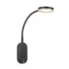 Nordlux dimmbare LED Wandleuchte Wandlampe Schwarz mit Schalter ø 10 cm