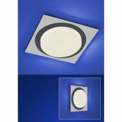 B-Leuchten dimmbare rechteckige Wandleuchte eloxiert Wandlampe silber