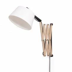 Domus dimmbare Scherenwandleuchte Weißeiche -Wandleuchten Verkaufsladen dimmbare scherenwandleuchte weieicheschirm ivory 566001 domus 57676715