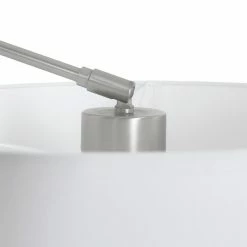 Steinhauer dimmbare Wandleuchte mit Schirm, schwenkbarer Arm, Drehdimmer, silber, E27, 3 Farben -Wandleuchten Verkaufsladen dimmbare wandleuchte mit weischirmschwenkbarer 9891ST 4 steinhauer 9891st