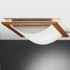 Domus Wand- und Deckenleuchte in Erleholz - 2 Größen