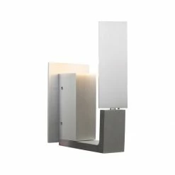 Steinhauer Drehbare LED Wandleuchte aus Stahl, 1-flammig, silber, inkl. LED 5W