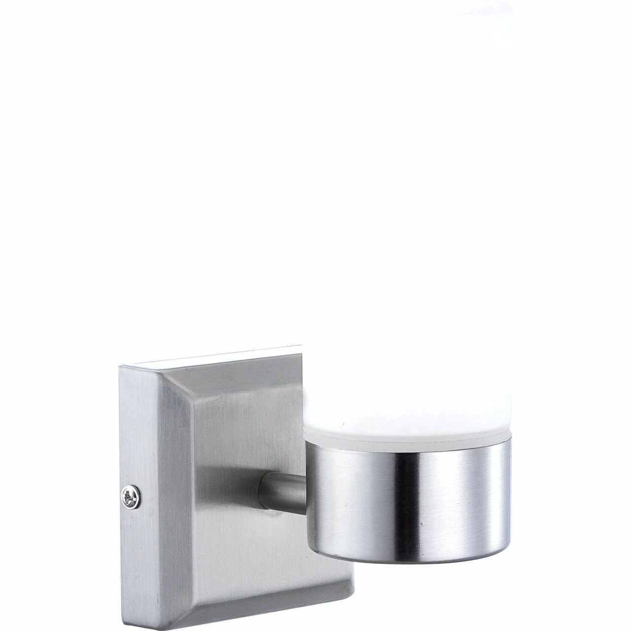 GLOBO E14 Wandleuchte aus Glas matt satiniert Indoor Wandlampe nickel und 1 GLOBO E14 Wandleuchte aus Glas matt satiniert Indoor Wandlampe nickel und