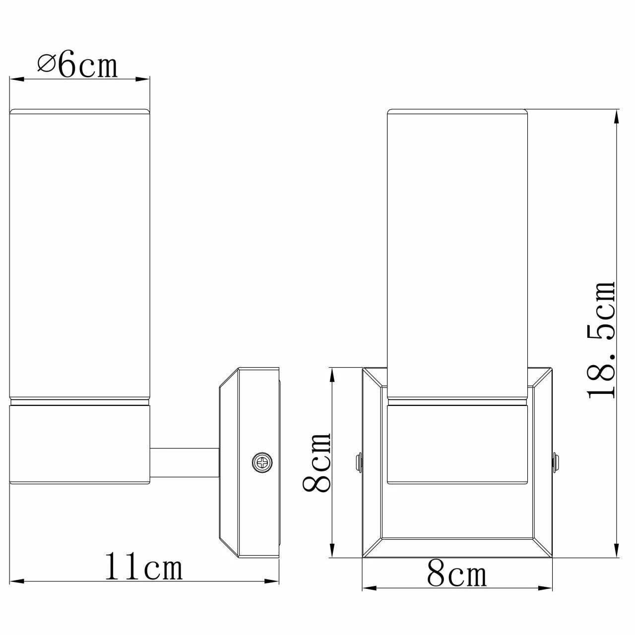 GLOBO E14 Wandleuchte aus Glas matt satiniert Indoor Wandlampe nickel und 2 GLOBO E14 Wandleuchte aus Glas matt satiniert Indoor Wandlampe nickel und – Bild 2