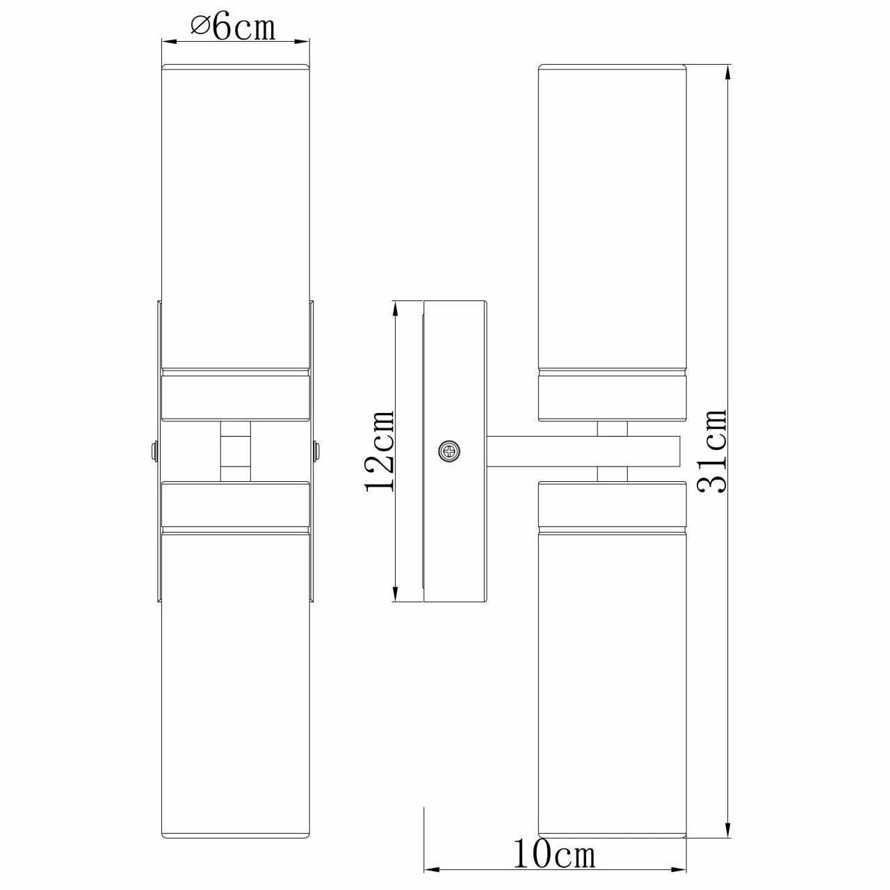 GLOBO E14 Wandleuchte aus Glas matt satiniert Indoor 2-flammige Wandlampe nickel und 2 GLOBO E14 Wandleuchte aus Glas matt satiniert Indoor 2-flammige Wandlampe nickel und – Bild 2