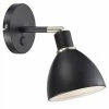 Nordlux E14 Wandleuchte Wandlampe Schwarz mit Schalter ø 12 cm