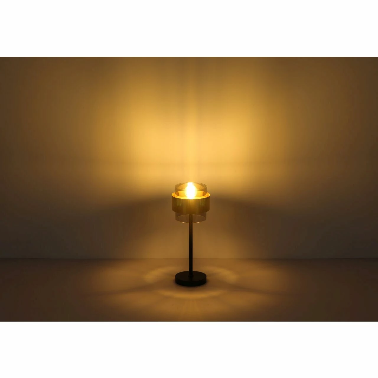 GLOBO E27 Wandleuchte aus Glas und Messingring matt Wandlampe rauch 5 GLOBO E27 Wandleuchte aus Glas und Messingring matt Wandlampe rauch – Bild 5