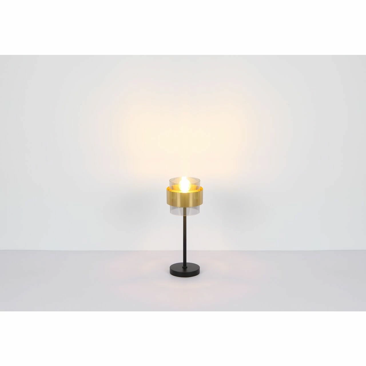 GLOBO E27 Wandleuchte aus Glas und Messingring matt Wandlampe rauch 6 GLOBO E27 Wandleuchte aus Glas und Messingring matt Wandlampe rauch – Bild 6