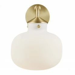 Nordlux E27 Wandleuchte aus Glas satiniert Wandlampe ø 20 cm