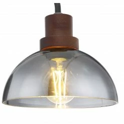 GLOBO E27 Wandleuchte aus Holz und Glas matt Wandlampe rauch -Wandleuchten Verkaufsladen e27 wandleuchte aus holz 15562We1280x1280 globo 15562w