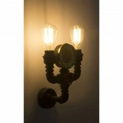 GLOBO E27 Wandleuchte Installationsrohre mit Flansch und Manometer 2-flammige Wandlampe goldpatiniert 10 GLOBO E27 Wandleuchte Installationsrohre mit Flansch und Manometer 2-flammige Wandlampe goldpatiniert -Wandleuchten Verkaufsladen e27 wandleuchte installationsrohre mit 43000W2s1280x1280 globo 43000w2