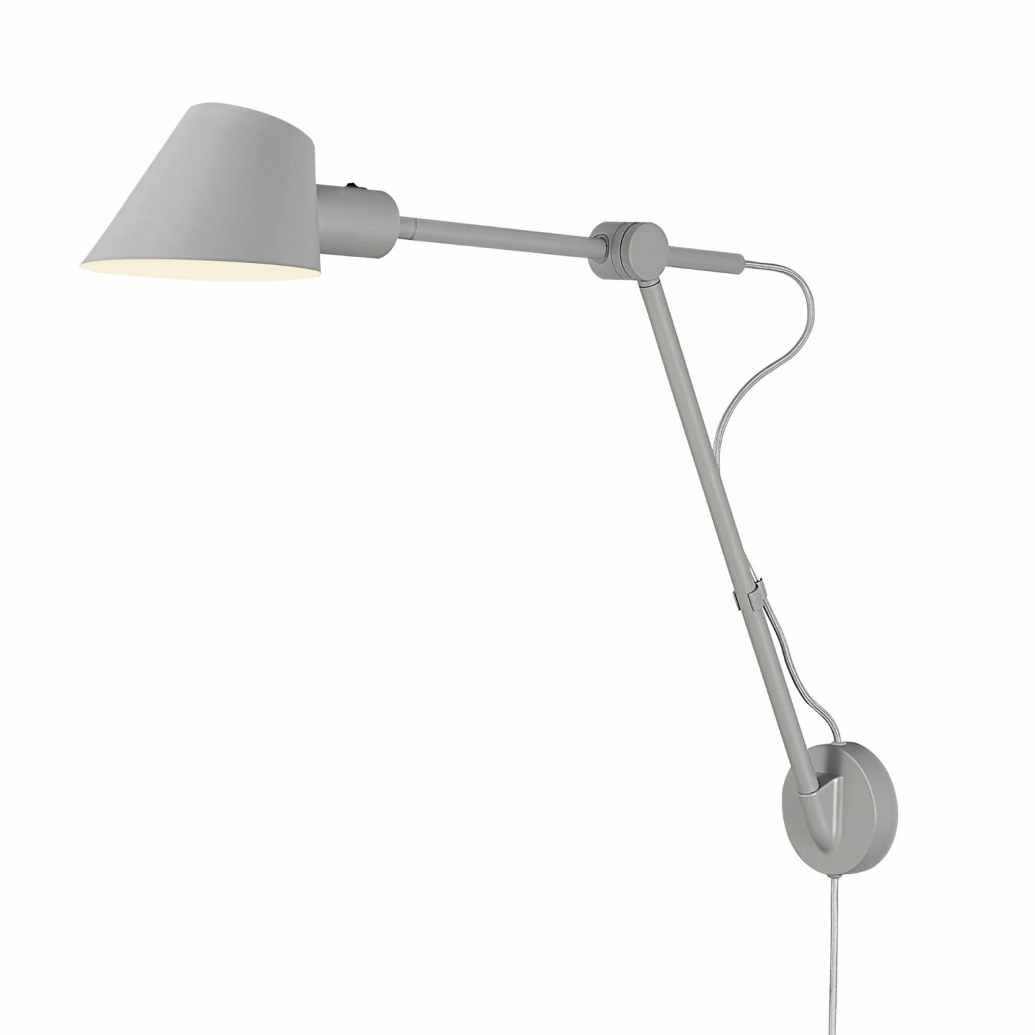 Nordlux E27 Wandleuchte Wandlampe Grau mit Schalter ø 15 cm 1 Nordlux E27 Wandleuchte Wandlampe Grau mit Schalter ø 15 cm