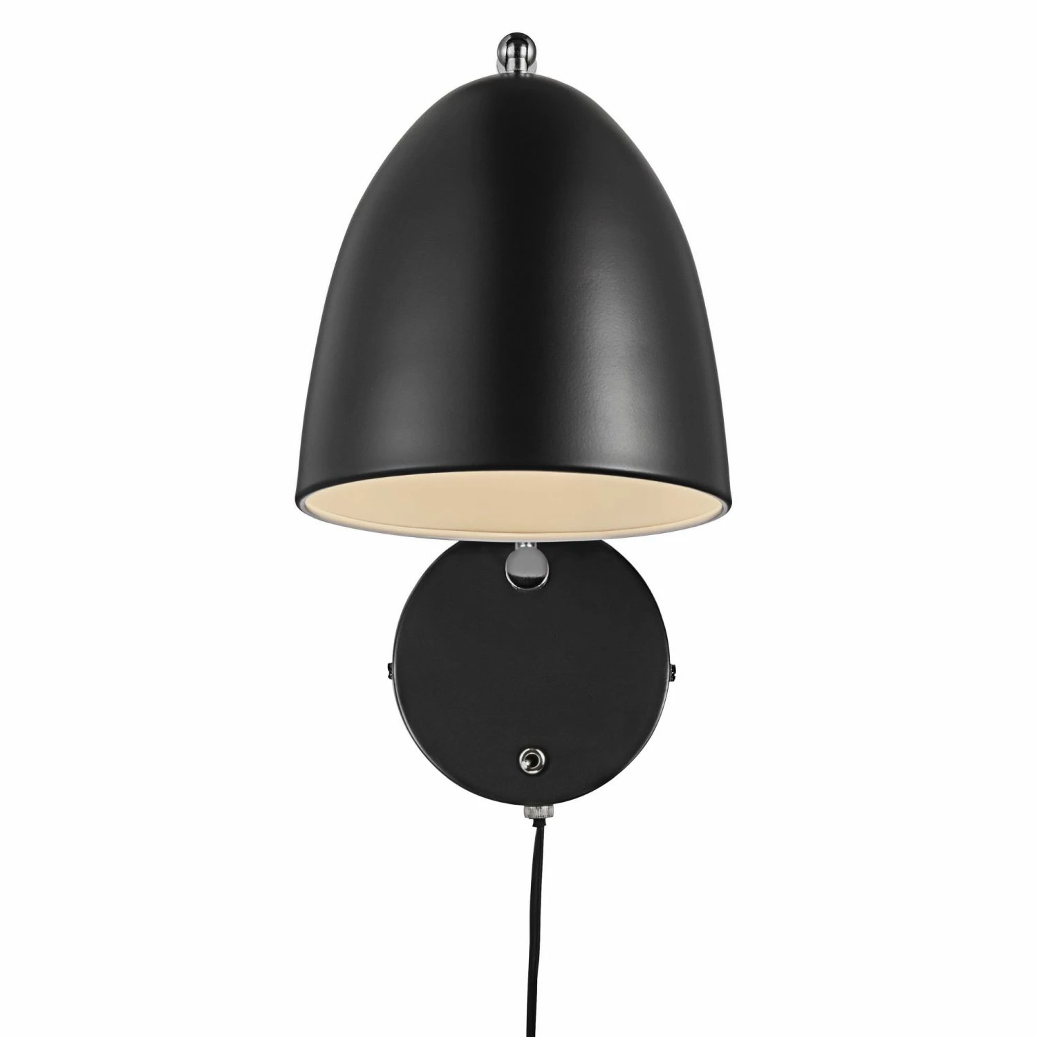Nordlux E27 Wandleuchte Wandlampe Schwarz mit Schalter ø 16 cm 2 Nordlux E27 Wandleuchte Wandlampe Schwarz mit Schalter ø 16 cm – Bild 2