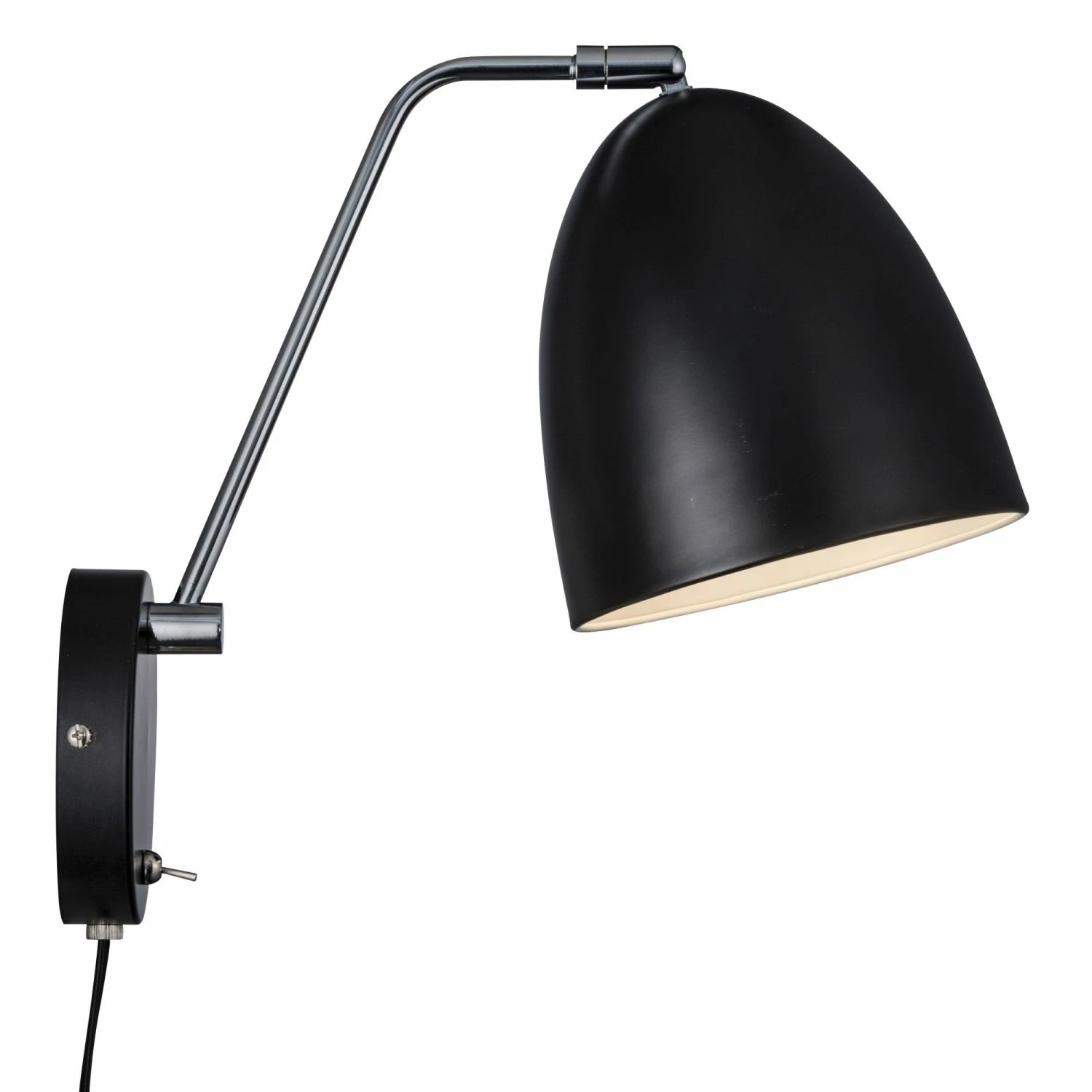Nordlux E27 Wandleuchte Wandlampe Schwarz mit Schalter ø 16 cm 3 Nordlux E27 Wandleuchte Wandlampe Schwarz mit Schalter ø 16 cm – Bild 3