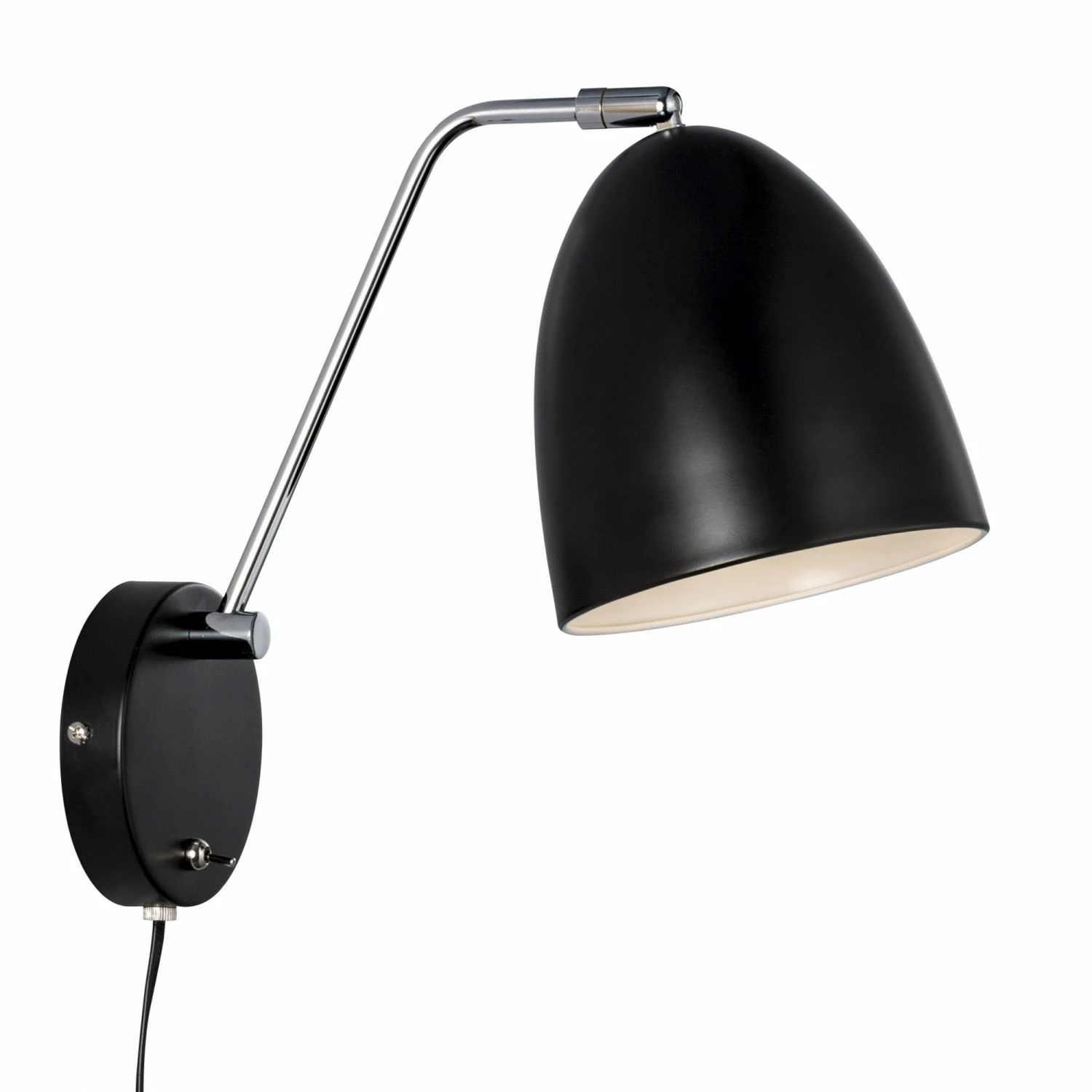 Nordlux E27 Wandleuchte Wandlampe Schwarz mit Schalter ø 16 cm 4 Nordlux E27 Wandleuchte Wandlampe Schwarz mit Schalter ø 16 cm – Bild 4