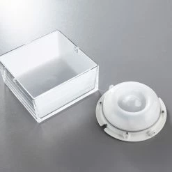 Heitronic Echtglas LED Außenandleuchte IP65 10 Watt warmweiss stoßfest - quadratisch 14 x 14 cm -Wandleuchten Verkaufsladen echtglas led auenandleuchte ip65 500631 4 heitronic 500631