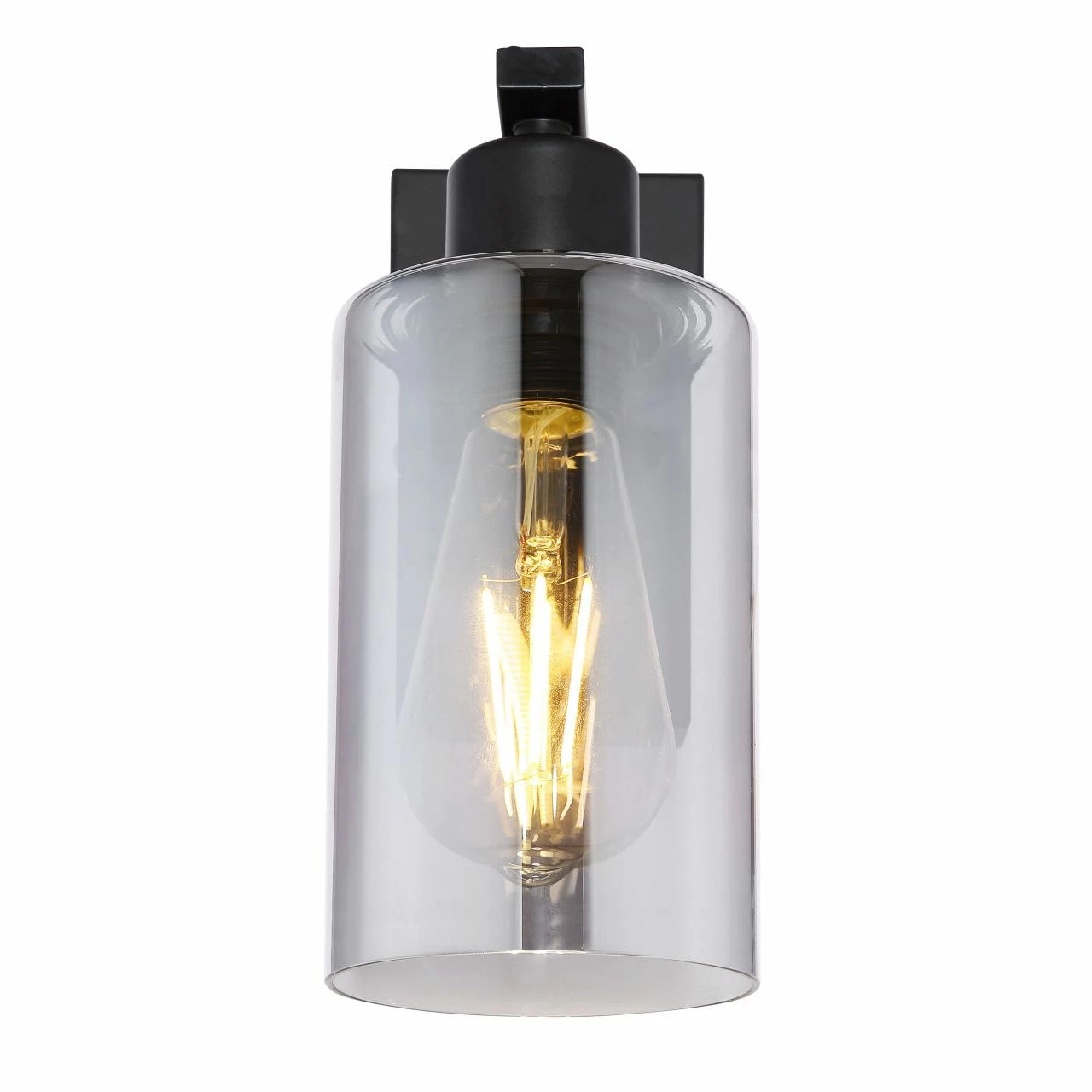 GLOBO eckige E27 Wandleuchte aus Glas matt Wandlampe rauch 5 GLOBO eckige E27 Wandleuchte aus Glas matt Wandlampe rauch – Bild 5