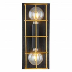 GLOBO eckige E27 Wandleuchte aus Holz skandinavische 2-flammige Wandlampe gold -Wandleuchten Verkaufsladen eckige e27 wandleuchte aus 15530B 2Wc1280x1280 globo 15530b2w