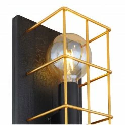 GLOBO eckige E27 Wandleuchte aus Holz skandinavische 2-flammige Wandlampe gold -Wandleuchten Verkaufsladen eckige e27 wandleuchte aus 15530B 2We1280x1280 globo 15530b2w