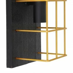 GLOBO eckige E27 Wandleuchte aus Holz skandinavische 2-flammige Wandlampe gold -Wandleuchten Verkaufsladen eckige e27 wandleuchte aus 15530B 2Wee1280x1280 globo 15530b2w