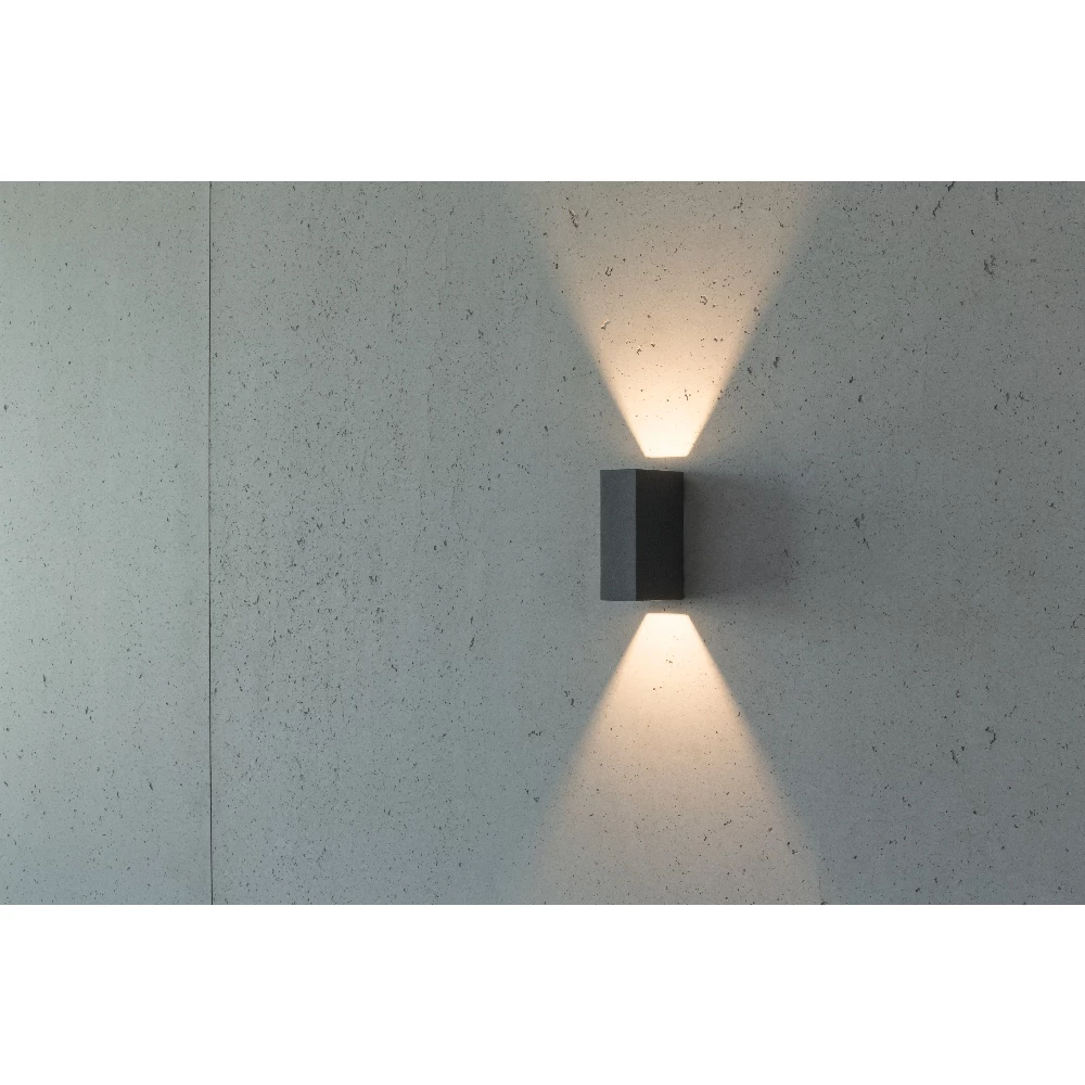 Heitronic eckige LED Up & Down Außenwandleuchte aus Aluminium IP54 inkl. Leuchtmittel 1 Heitronic eckige LED Up & Down Außenwandleuchte aus Aluminium IP54 inkl. Leuchtmittel