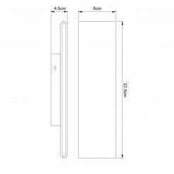 GLOBO eckige LED Up- and Downlight Wandleuchte aus Acryl Wandlampe weiß mit Schalter -Wandleuchten Verkaufsladen eckige led upand downlight 41751 8Bzld1280x1280 globo 417518b