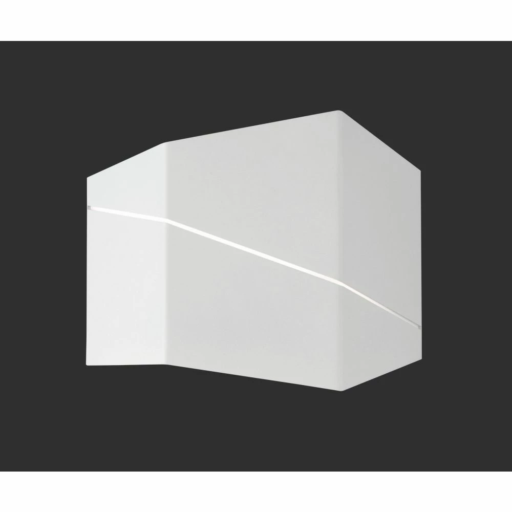 Trio eckige LED Wandleuchte mit Schlitzen, indirektes Licht, weiß o. schwarz o. silber, inkl LED 6,5W 2 Trio eckige LED Wandleuchte mit Schlitzen, indirektes Licht, weiß o. schwarz o. silber, inkl LED 6,5W – Bild 2