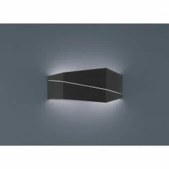 Trio eckige LED Wandleuchte mit Schlitzen, indirektes Licht, weiß o. schwarz o. silber, inkl LED 13W