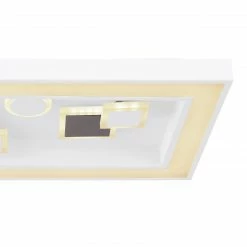 GLOBO eckige LED Wandleuchte mit CCT-Lichtfarbsteuerung & Fernbedienung & Memory Funktion aus Acryl rechteckig mir Dekorringe und Quadrate 3 Stufen auch über Wandschalter schaltbar Wandlampe weiß coffee -Wandleuchten Verkaufsladen eckige led wandleuchte mit 48289 36e1280x1280 globo 4828936