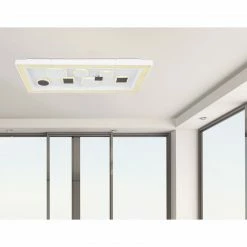 GLOBO eckige LED Wandleuchte mit CCT-Lichtfarbsteuerung & Fernbedienung & Memory Funktion aus Acryl rechteckig 3 Stufen auch über Wandschalter schaltbar Wandlampe weiß coffee -Wandleuchten Verkaufsladen eckige led wandleuchte mit 48289 55am 21280x1280 globo 4828955